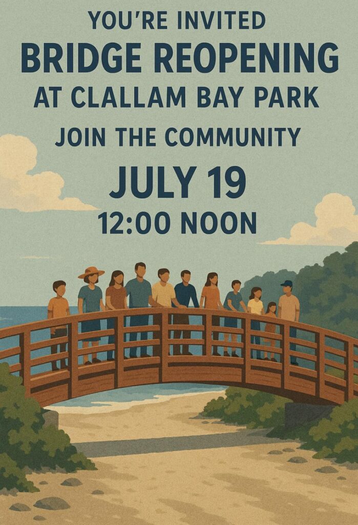 Bridge reopening flyer