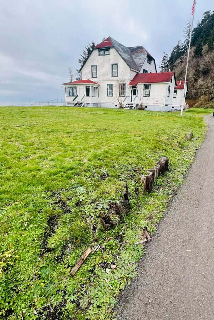 Slip Point Light after storm damage