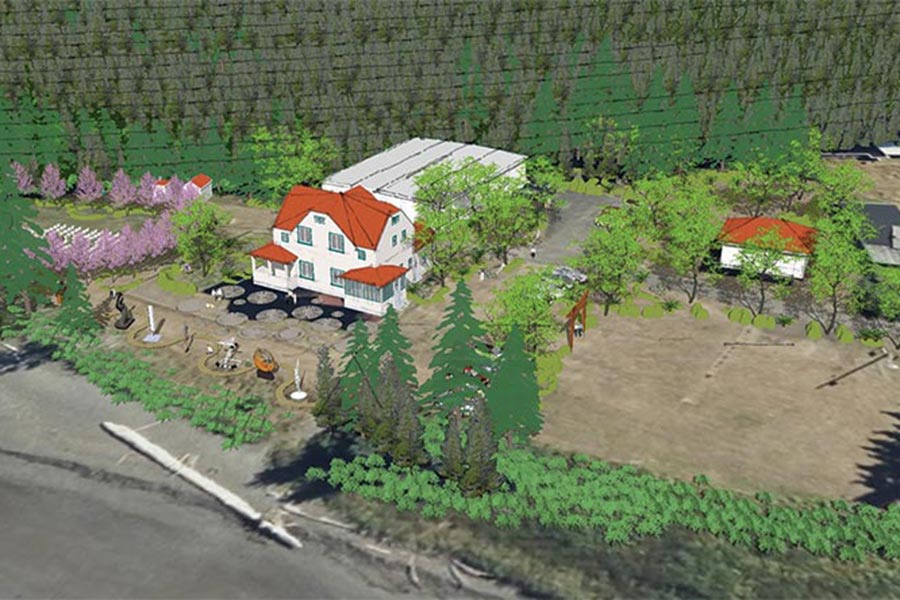 Concept drawing of Slip Point Lighthouse in Future